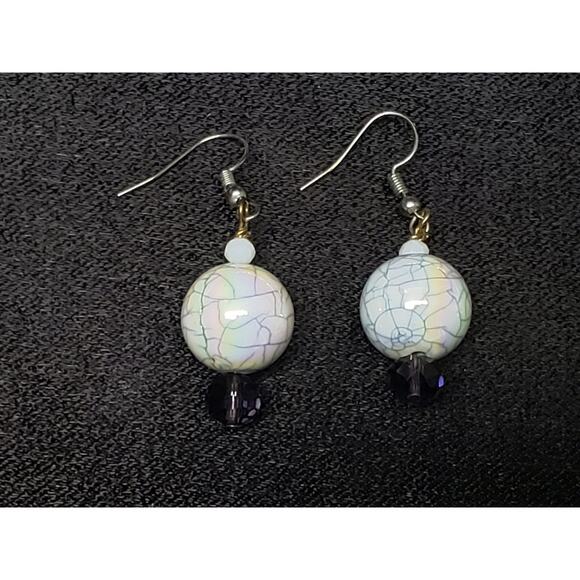 Beaded Multi Color & Size Adjustable Necklace w. Matching Earrings - Picture 2 of 7